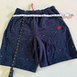 Nike Men's Blue Patterned Athletic Shorts